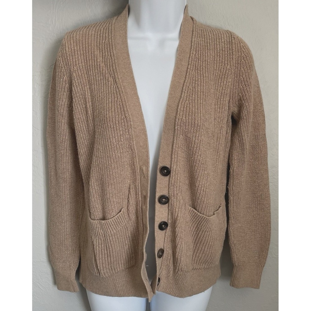 Abercrombie & Fitch Sweater Cardigan Womens XS Brown Button Long Sleeve Pockets
